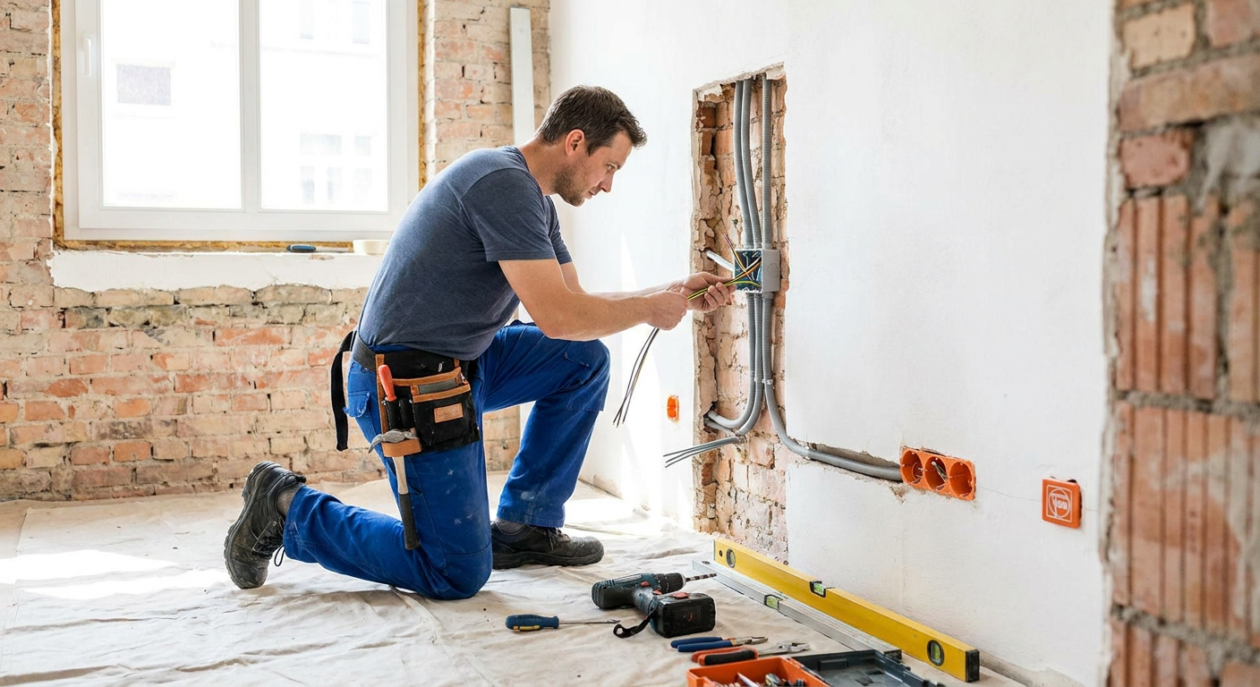 Elektroarbeiten im Innenausbau